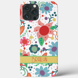 Cute Girly Custom Inspirivity Floral iPhone Case