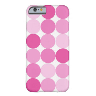 Cute Girly Elegant Pink Polka Dots Barely There iPhone 6 Case