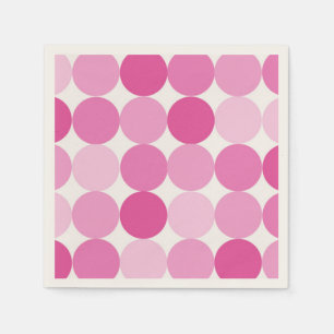 Cute Girly Elegant Pink Polka Dots Napkin