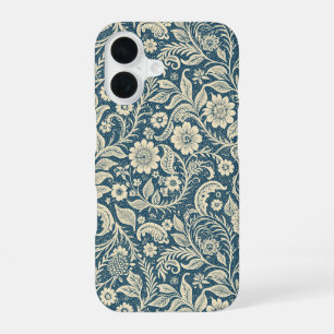 Cute Girly Floral Art Nouveau Design iPhone 16 Case