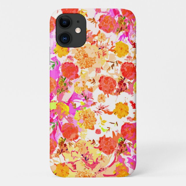 Cute girly flowers pattern Case-Mate iPhone case (Back)