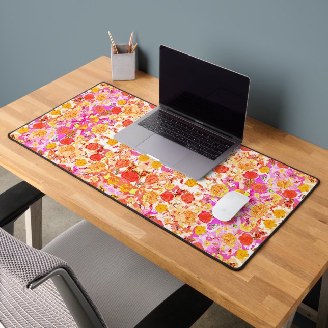 Cute girly flowers pattern Case-Mate samsung galax Desk Mat (Office 2)