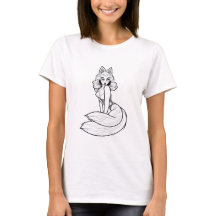 Cute girly fox design 
