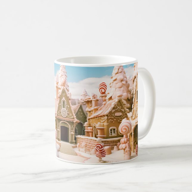 Cute Girly Gingerbread Coffee Mug (Front Right)