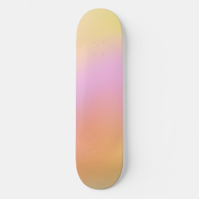 Cute Girly Gradient Skateboard (Front)