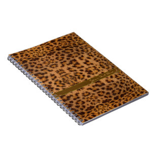 Cute Girly Jaguar Pattern Animal Print & Stiletto Notebook