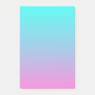cute girly ombre mermaid pink Fuchsia turquoise Post-it Notes