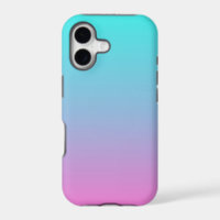 cute girly ombre mermaid pink turquoise aqua blue