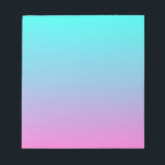 cute girly ombre mermaid pink turquoise aqua blue notepad<br><div class="desc">cute girly ombre mermaid pink turquoise aqua blue fashion accessories. Pastel pink and  turquoise ombre home accessories.</div>