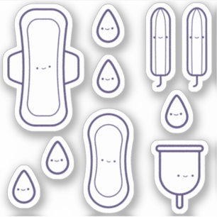 Cute Girly Pad Tampon Set First Period Party