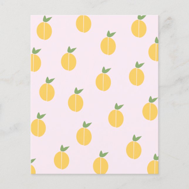 Cute girly peaches Scrapbook Paper (Front)