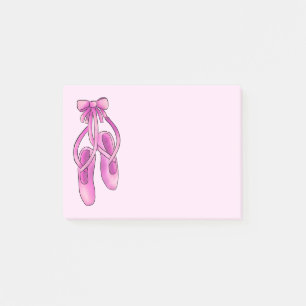 Cute Girly Pink Ballet Shoes Post-it Notes