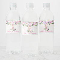 Cute Girly Pink & Gold Bunny Rabbit Birthday Favou