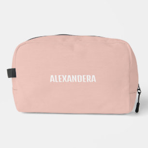 Cute Girly Pink Name Dopp Kit