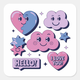 Cute girly stickers