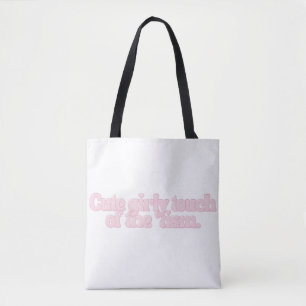 Cute Girly Touch of the ’Tism Funny Aesthetic Tote Bag