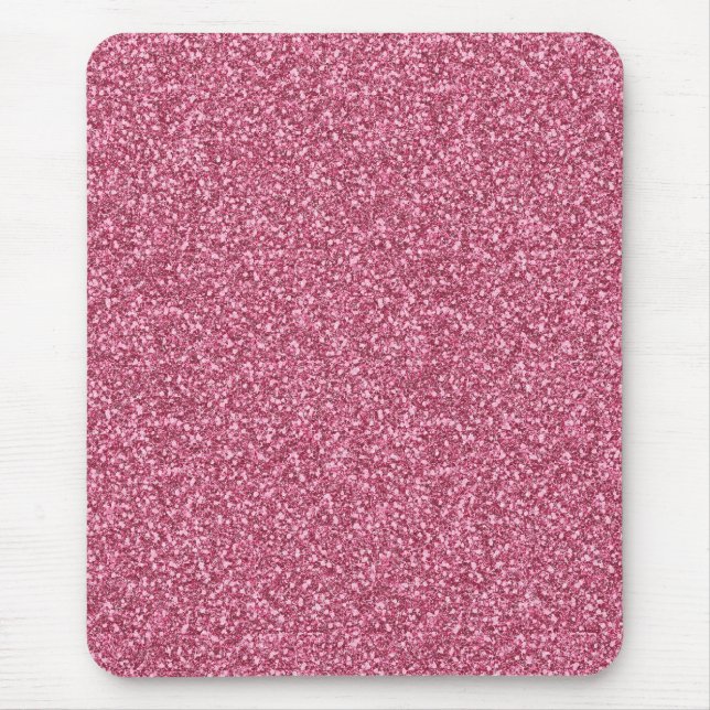 Cute girly trendy fashionable bubble gum pink mouse mat (Front)