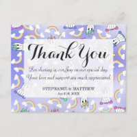 Cute Girly Unicorns and Colourful Rainbows Pattern