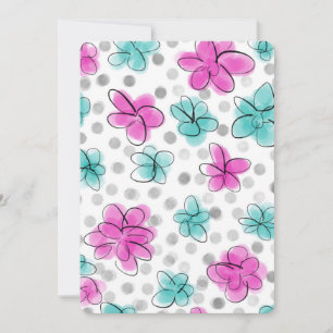 Cute Girly Watercolor Floral Pattern
