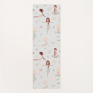 Cute Girly Zen Yoga Meditation Spiritual Namaste Mat