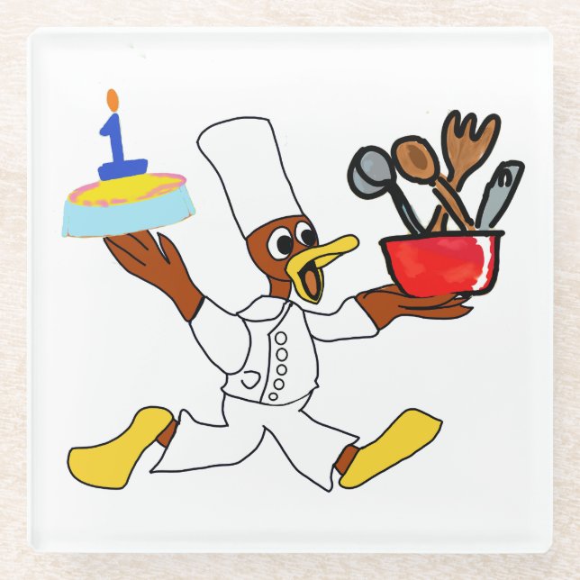 Cute Glass Coaster (Front)