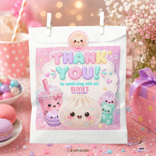 Cute Glitter Dumpling Bao Squishy Party Birthday Favour Bags