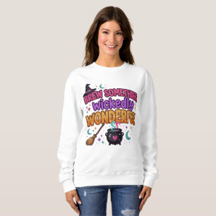 Cute Glitter Halloween Design Sweatshirt