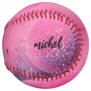 cute glitter pink Softball
