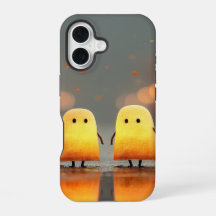 Cute Glowing Ghosts Under Street Lamps – Cosy Hall