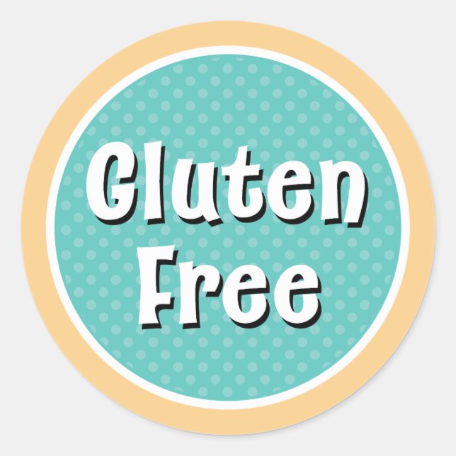 Cute Gluten Free Sticker (Front)