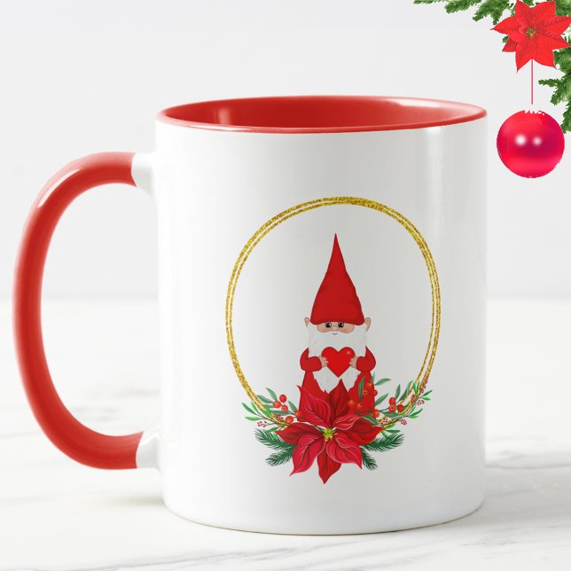 Cute Gnome and Christmas Wreath Mug (Creator Uploaded)