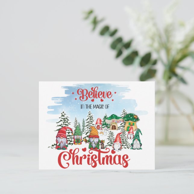 Cute Gnome Celebrating Christmas Holiday (Standing Front)