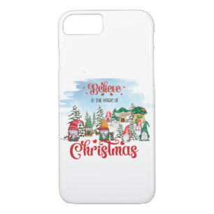Cute Gnome Celebrating Christmas Holiday iPhone 8/7 Case