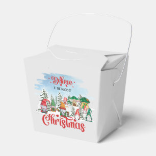 Cute Gnome Celebrating Christmas Holiday Favour Box