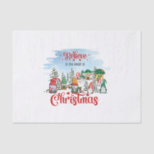 Cute Gnome Celebrating Christmas Holiday Tissue Paper