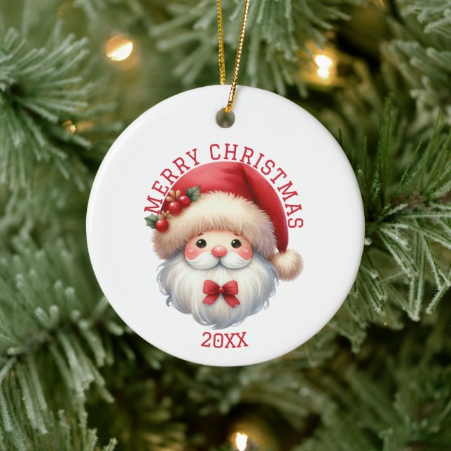 Cute Gnome Christmas Ceramic Tree Decoration (Tree)