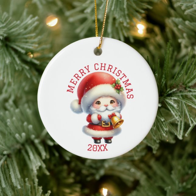Cute Gnome Christmas Ceramic Tree Decoration (Tree)