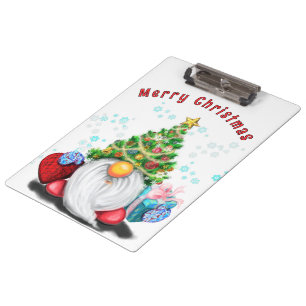 Cute Gnome Christmas Clipboard