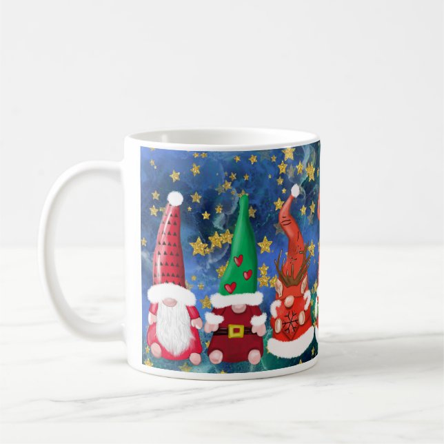 Cute Gnome Christmas Coffee Mug (Left)