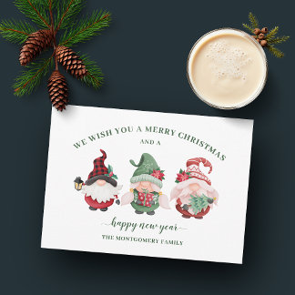 Cute Gnome Christmas Holiday Card