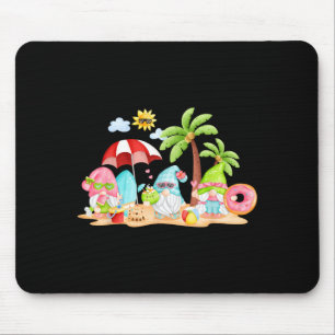 Cute gnome christmas in july cool summer vacation mouse mat