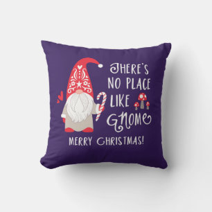 Cute Gnome Christmas Throw Pillow
