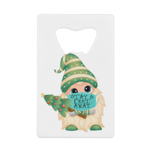 Cute Gnome Face Mask Stay 6 Feet Christmas Tree