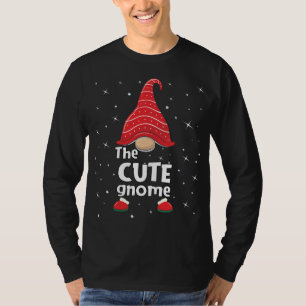 Cute Gnome Family Matching Christmas Funny Gift Pa T-Shirt