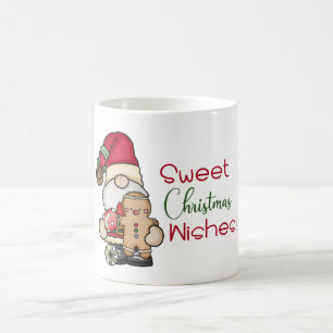 Cute Gnome Gingerbread Sweet Christmas Wishes Coffee Mug