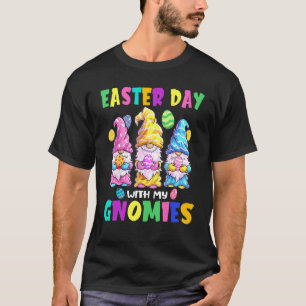 Cute Gnome Happy Easter With My Gnomie Bunny Eggs T-Shirt