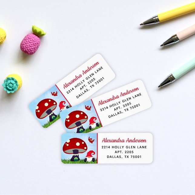 Cute Gnome Home Return Address (Creator Uploaded)