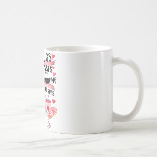 Cute Gnome Life Nurse Hugs Kisses Valentines Day Coffee Mug