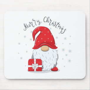 Cute gnome Merry Christmas. Mouse Mat