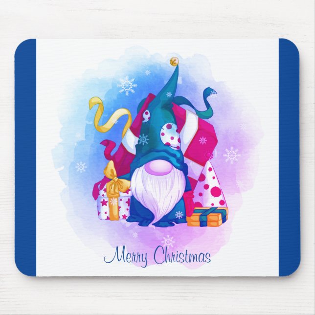 Cute Gnome Mouse Mat (Front)